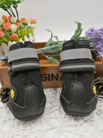 Waterproof dog shoes (Option: black-4)